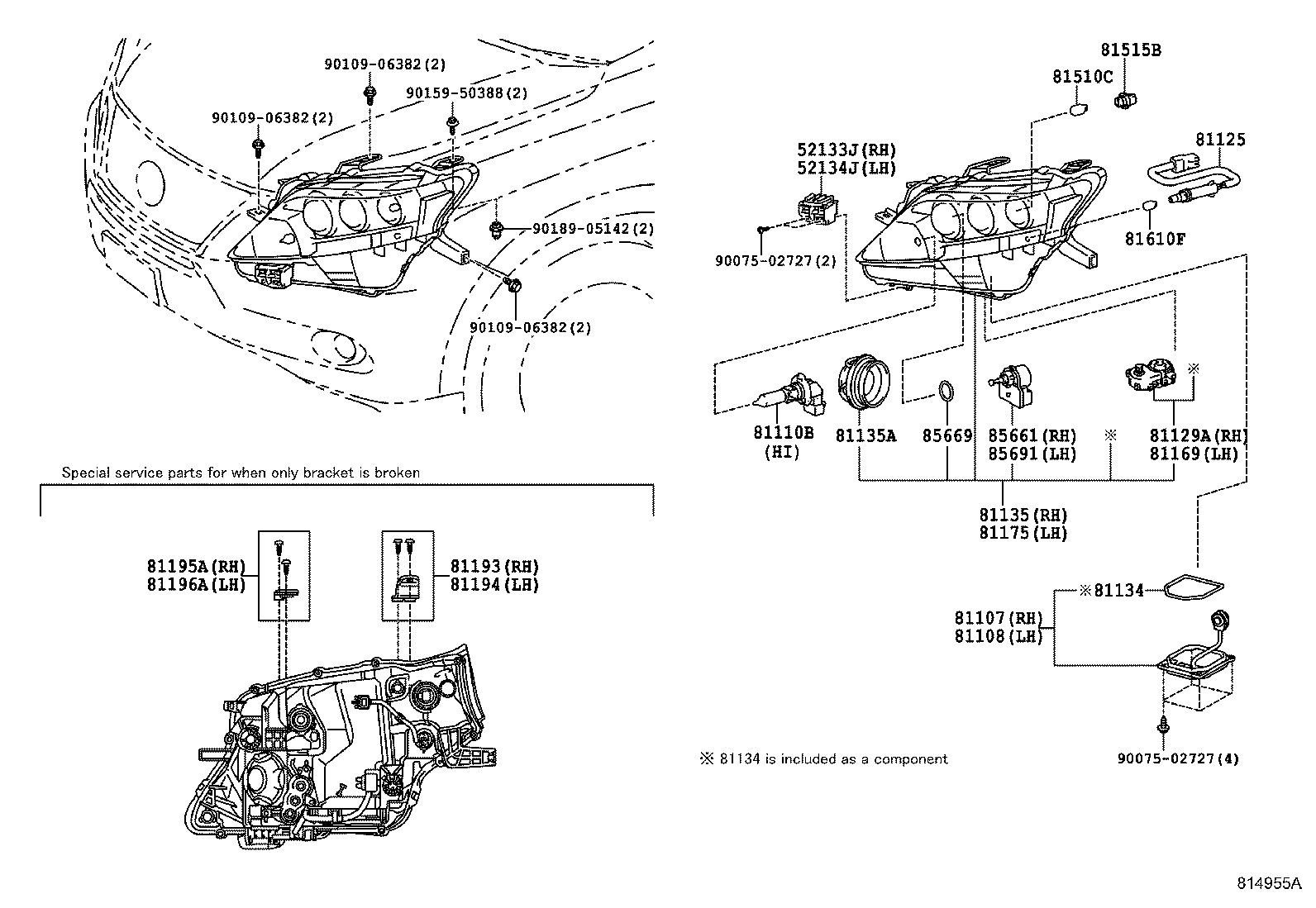 TOYOTA 81107-12A81 - Alovlandırıcı, qaz buraxma lampası furqanavto.az