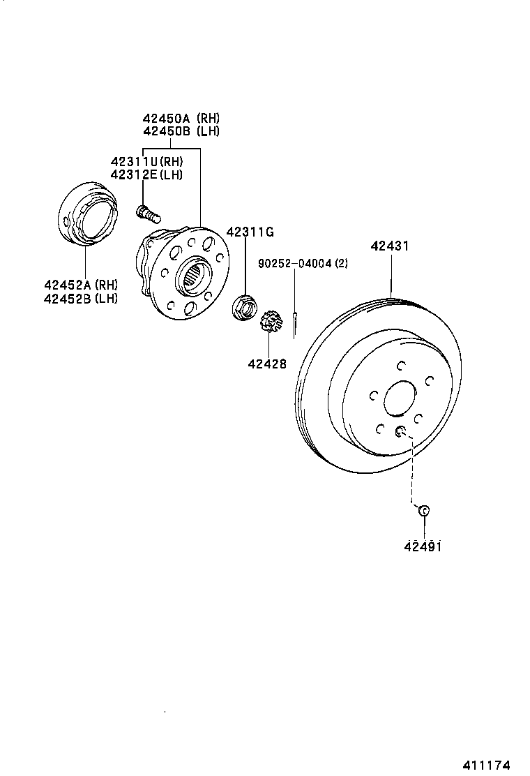 WIESMANN 90252-04004 - Təkər qovşağı, podşipnik dəsti furqanavto.az