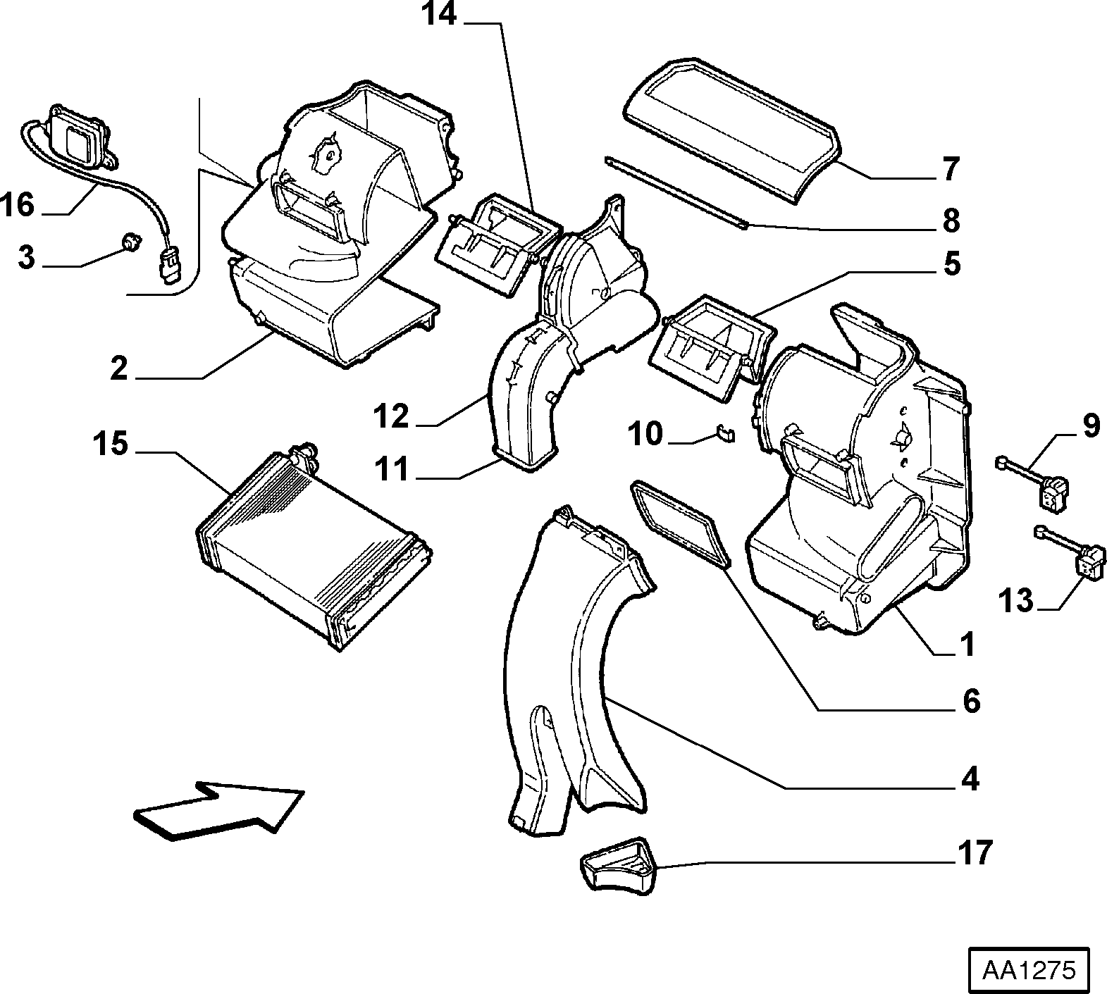 Alfarome/Fiat/Lanci 46721527 - İstilik dəyişdiricisi, daxili isitmə furqanavto.az