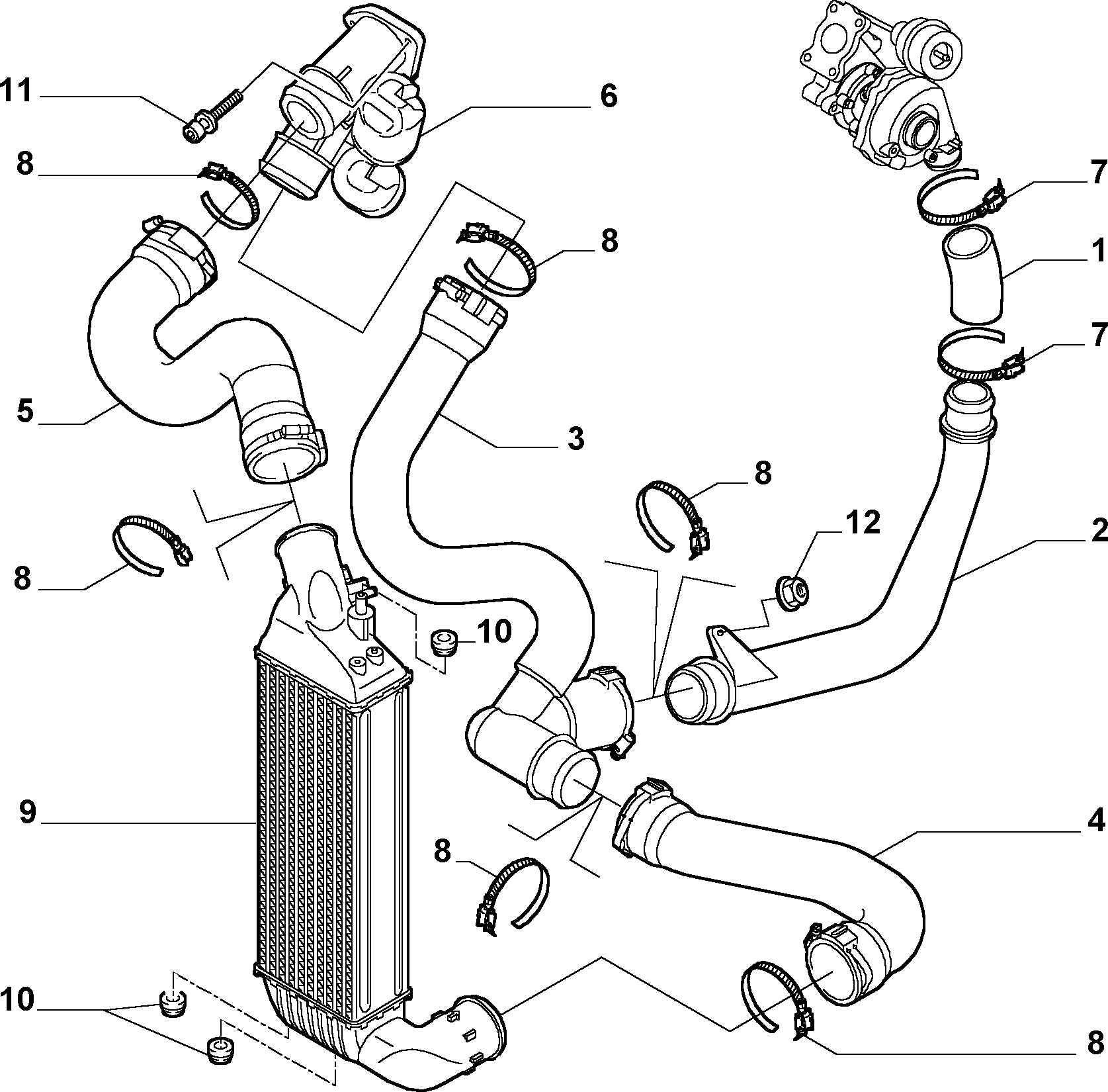 FIAT 9641446080 - Trottle gövdəsi furqanavto.az