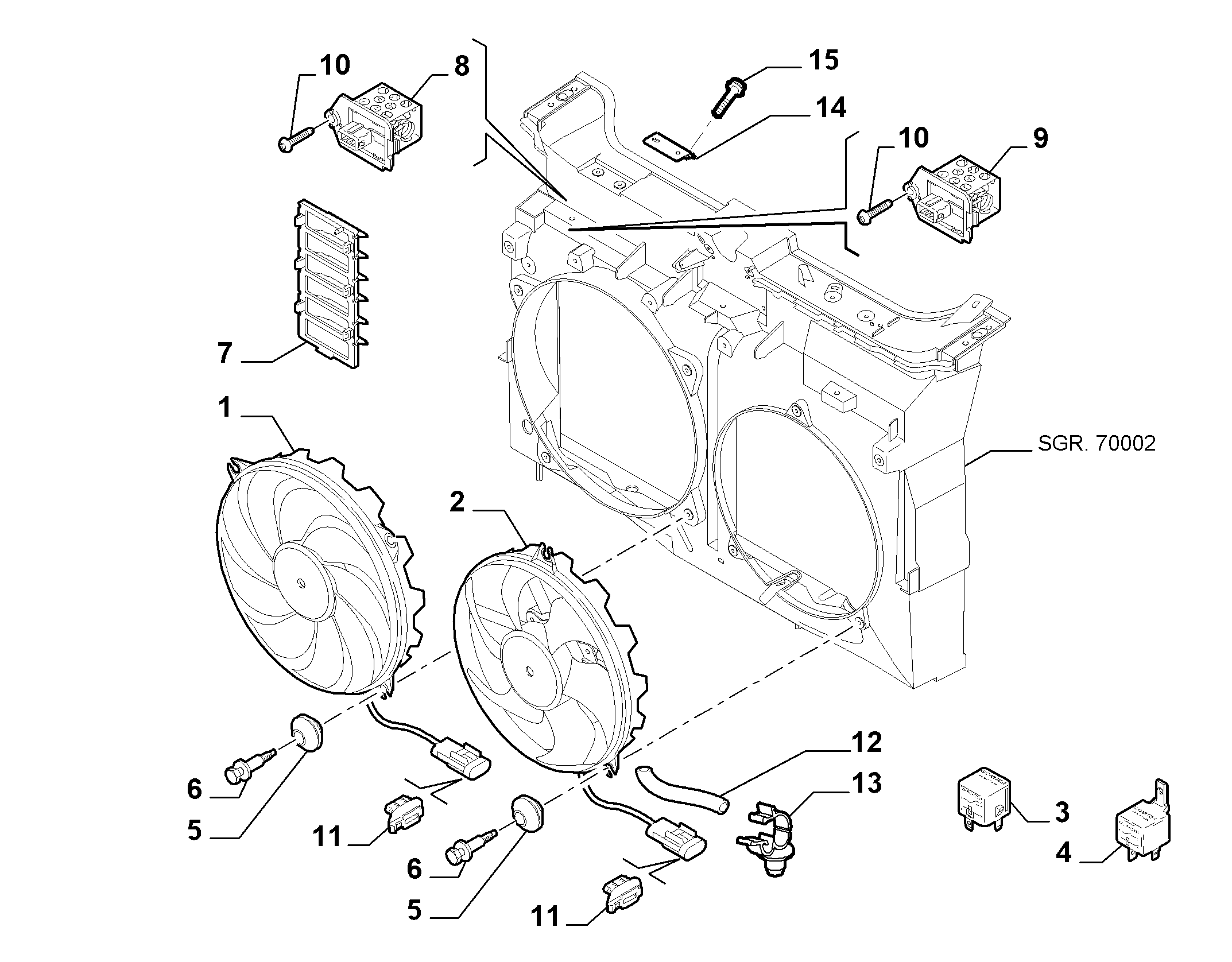 Lancia 1494742080 - Fen, radiator furqanavto.az