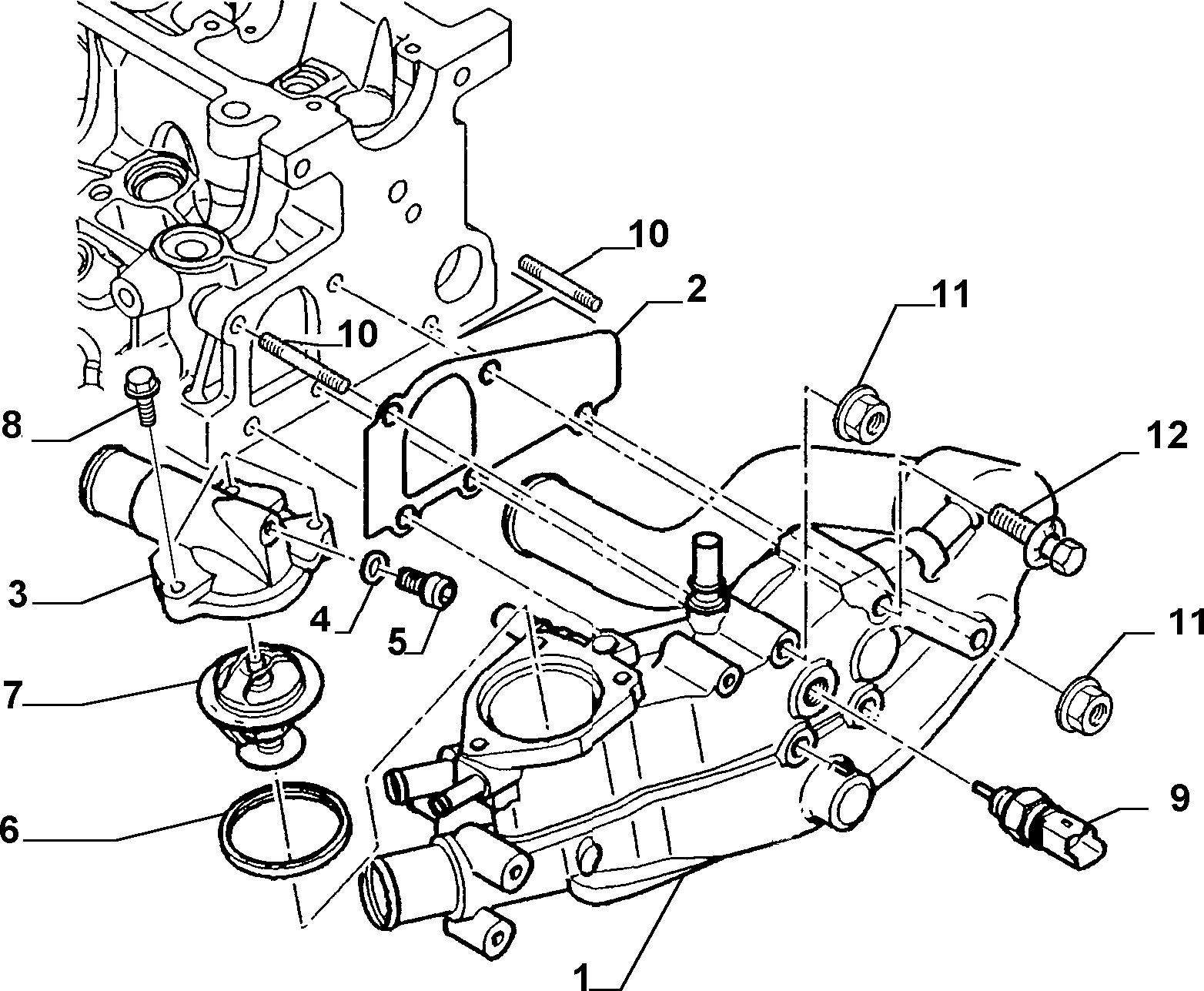 FERRARI 961 6090 180 - Termostat, soyuducu furqanavto.az