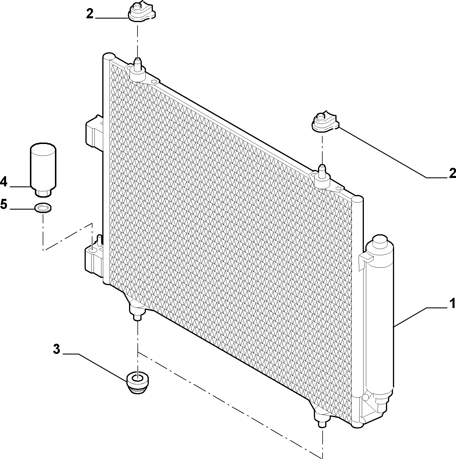 Lancia 1489398080 - Kondenser, kondisioner furqanavto.az