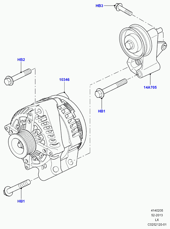 Land Rover LR022528 - Alternator furqanavto.az