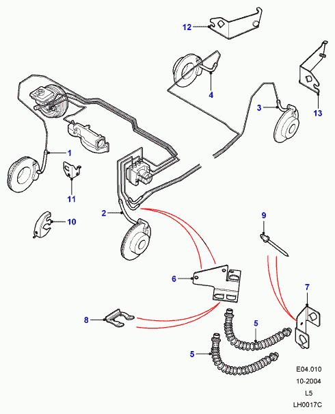 Land Rover SHB101200 - Əyləc şlanqı furqanavto.az