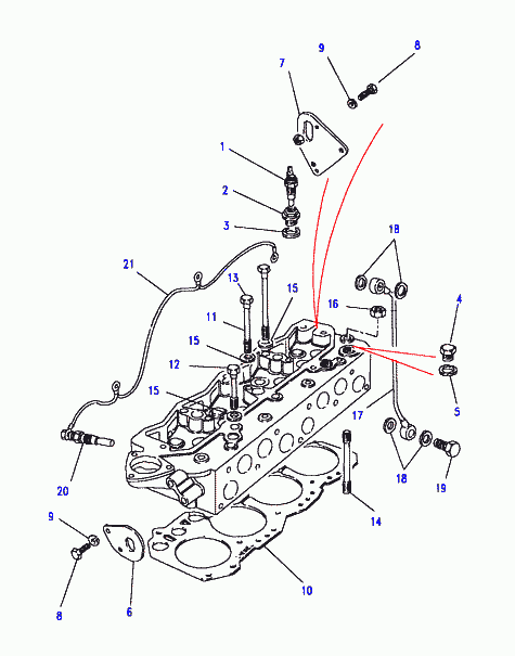 BOBCAT 247051 - Bolt, 1/2UNF x 4 9/16, (-) TDI, head to block, 2.5L Turbo Diesel furqanavto.az