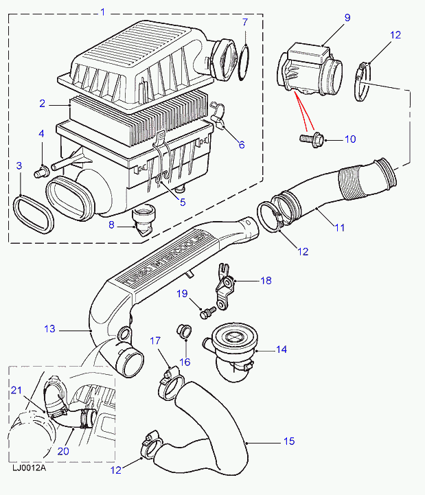 Land Rover ESR 4238 - Hava filtri furqanavto.az