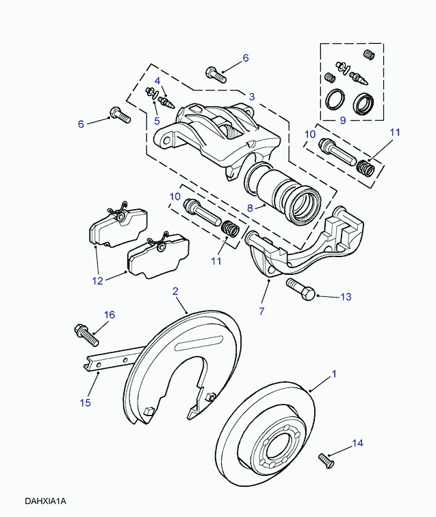 Land Rover STC3684 - Əyləc altlığı dəsti, əyləc diski furqanavto.az