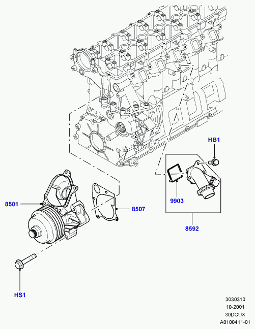 Rover PEB 000050 - Su nasosu furqanavto.az