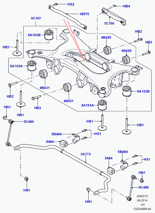 Land Rover LR002876 - Çubuq / Strut, stabilizator furqanavto.az