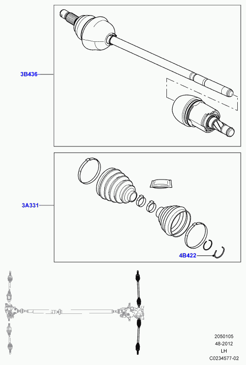 Land Rover LR 018482 - Körük, sürücü val furqanavto.az