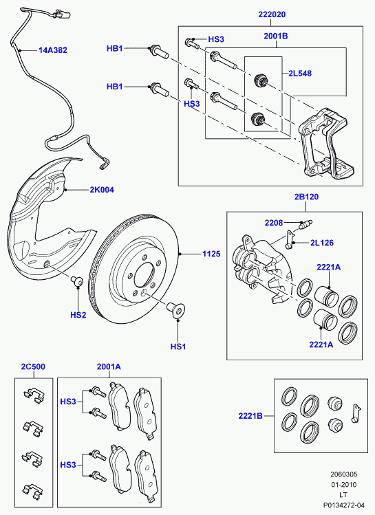 Land Rover SEM500080 - Xəbərdarlıq Kontakt, əyləc padinin aşınması furqanavto.az