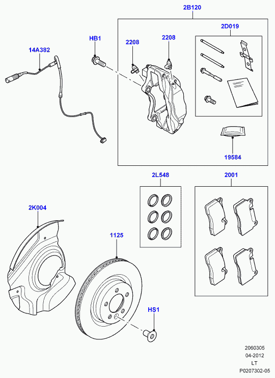 Land Rover LR016685 - Təmir dəsti, əyləc kaliperi furqanavto.az