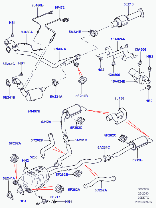ROV/TRI/JAG/AUS/MG DBP7104 - Saxlama braketi, səsboğucu furqanavto.az