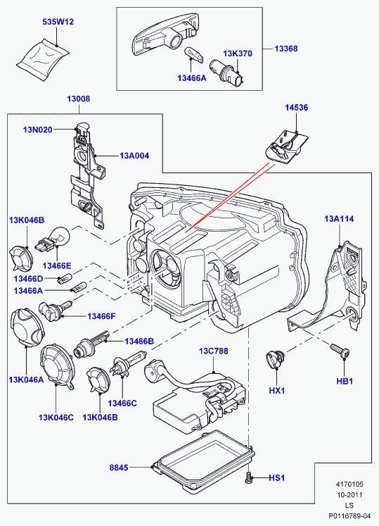 Land Rover XZQ000011 - Bulb, H7 12V 55W, For Headlamp High/Low Beam furqanavto.az