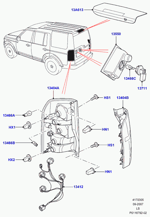 Land Rover XZQ000080 - Lampa, göstərici / kontur lampa furqanavto.az