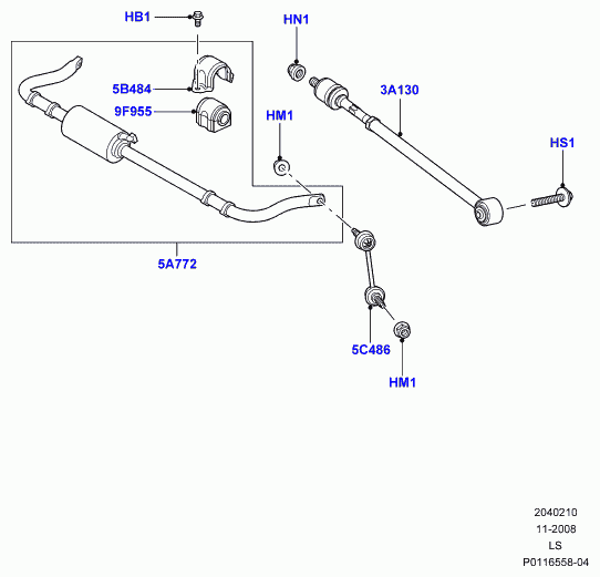 Rover RGD000311 - Çubuq / Strut, stabilizator www.furqanavto.az