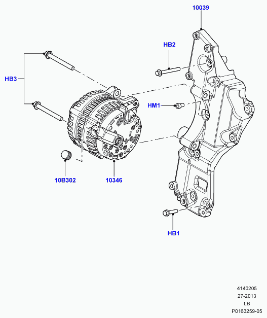 Land Rover LR 002899 - Alternator furqanavto.az