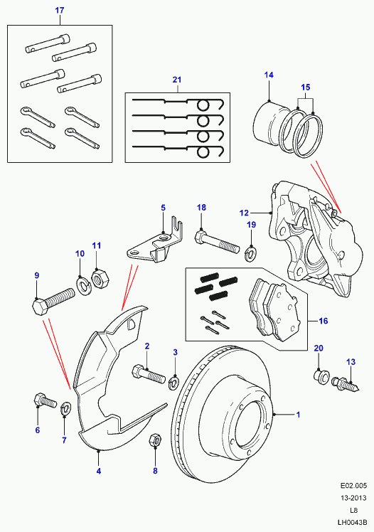 Rover SEB 5004 60 - Əyləc kaliperi furqanavto.az