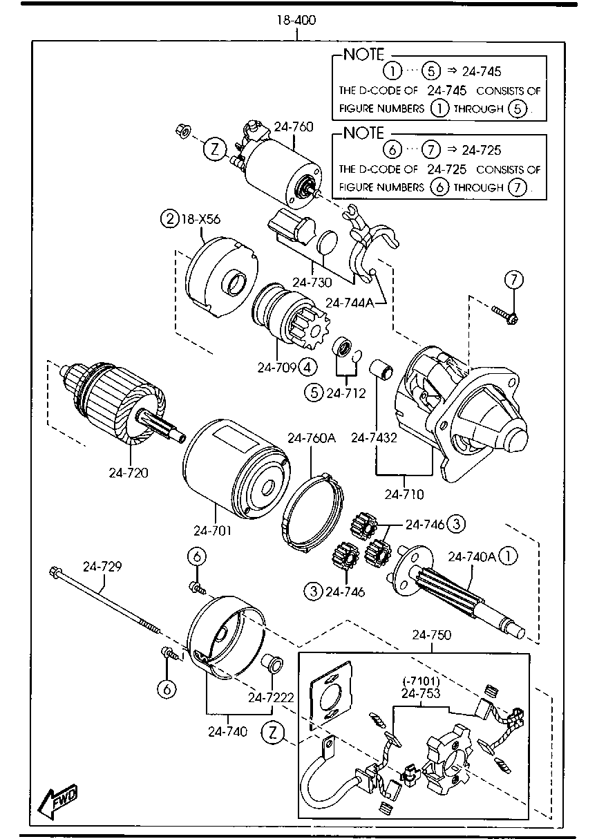 MAZDA ZJ01-18-400A - Başlanğıc furqanavto.az