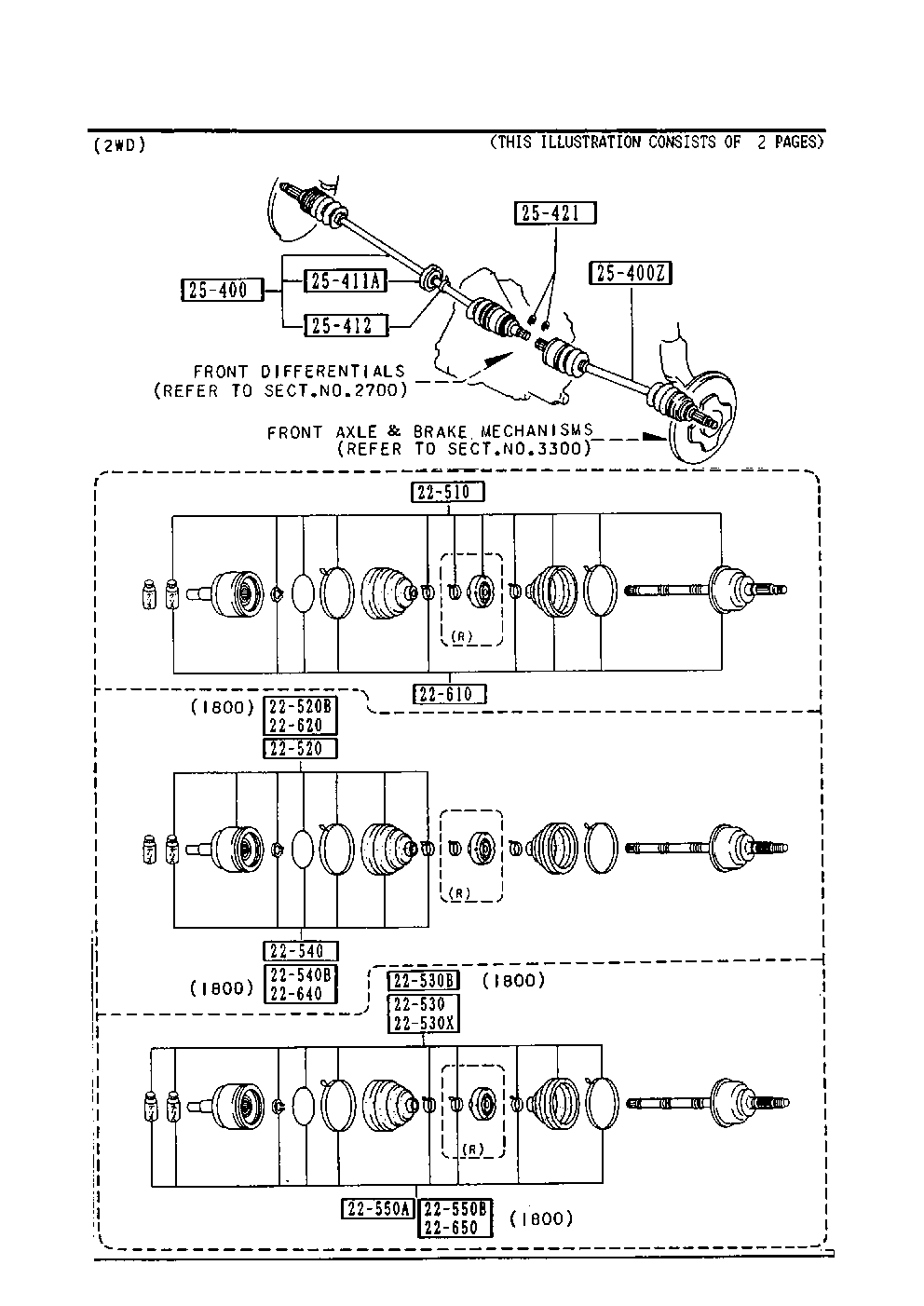 MAZDA F024-22-610 - Birləşmə dəsti, ötürücü val furqanavto.az