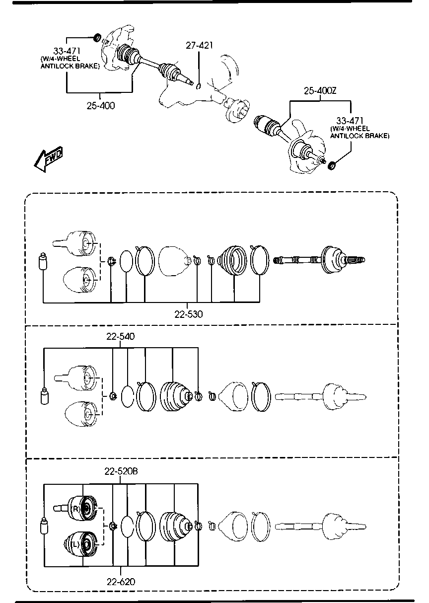 FORD PP04-25-60X - Sürücü mili furqanavto.az