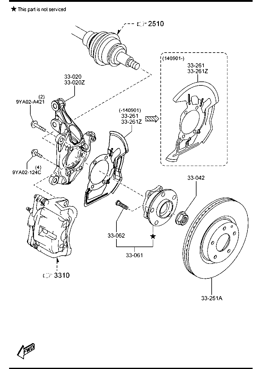 MAZDA GHR1-33-251 - OPORNI ÖN furqanavto.az