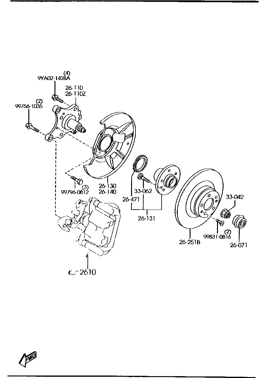 FORD GF3Y-26-251A - Əyləc Diski furqanavto.az