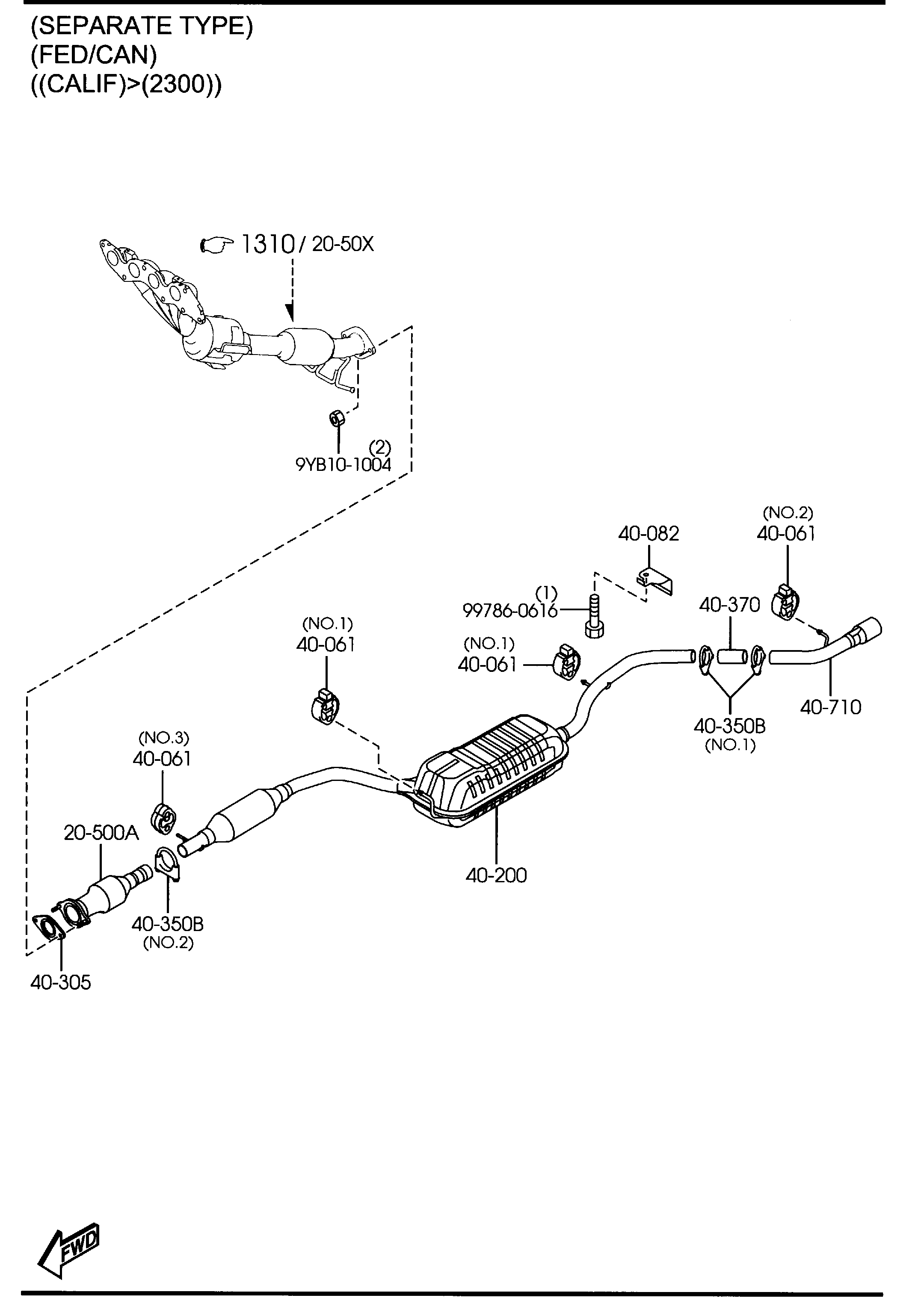 MAZDA 9YB04-1017 - Qoz, egzoz manifoldu furqanavto.az