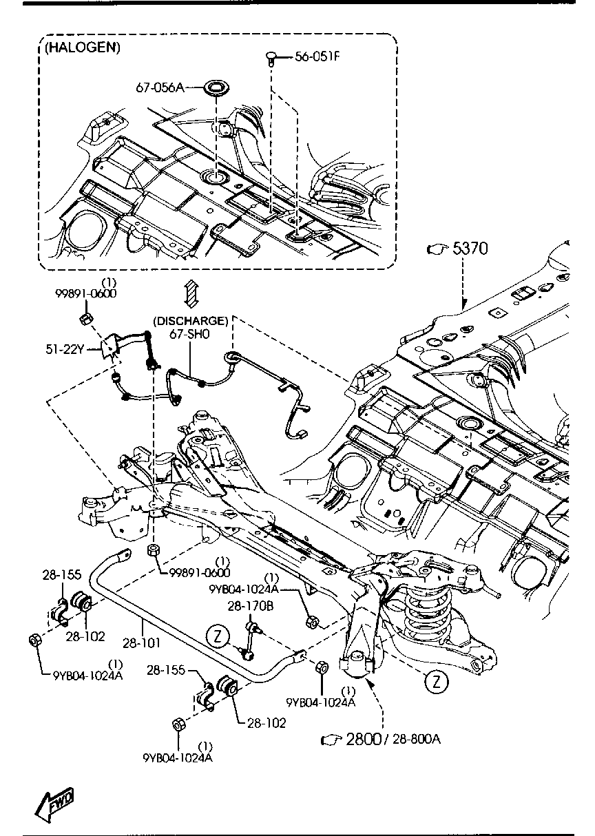 MAZDA GS1F-51-22YB - Qalstuk kolu furqanavto.az