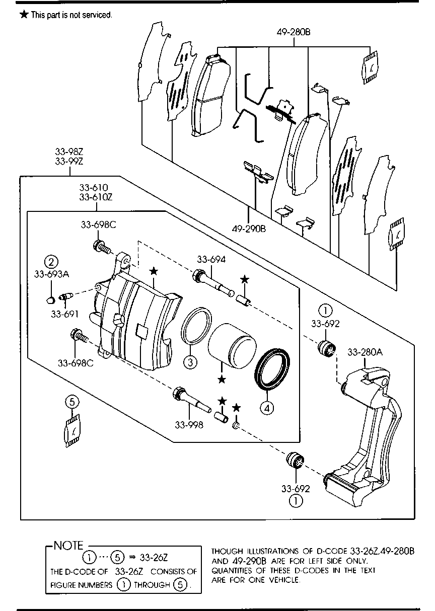 Mercury GSYD-33-28ZA - Əyləc altlığı dəsti, əyləc diski furqanavto.az