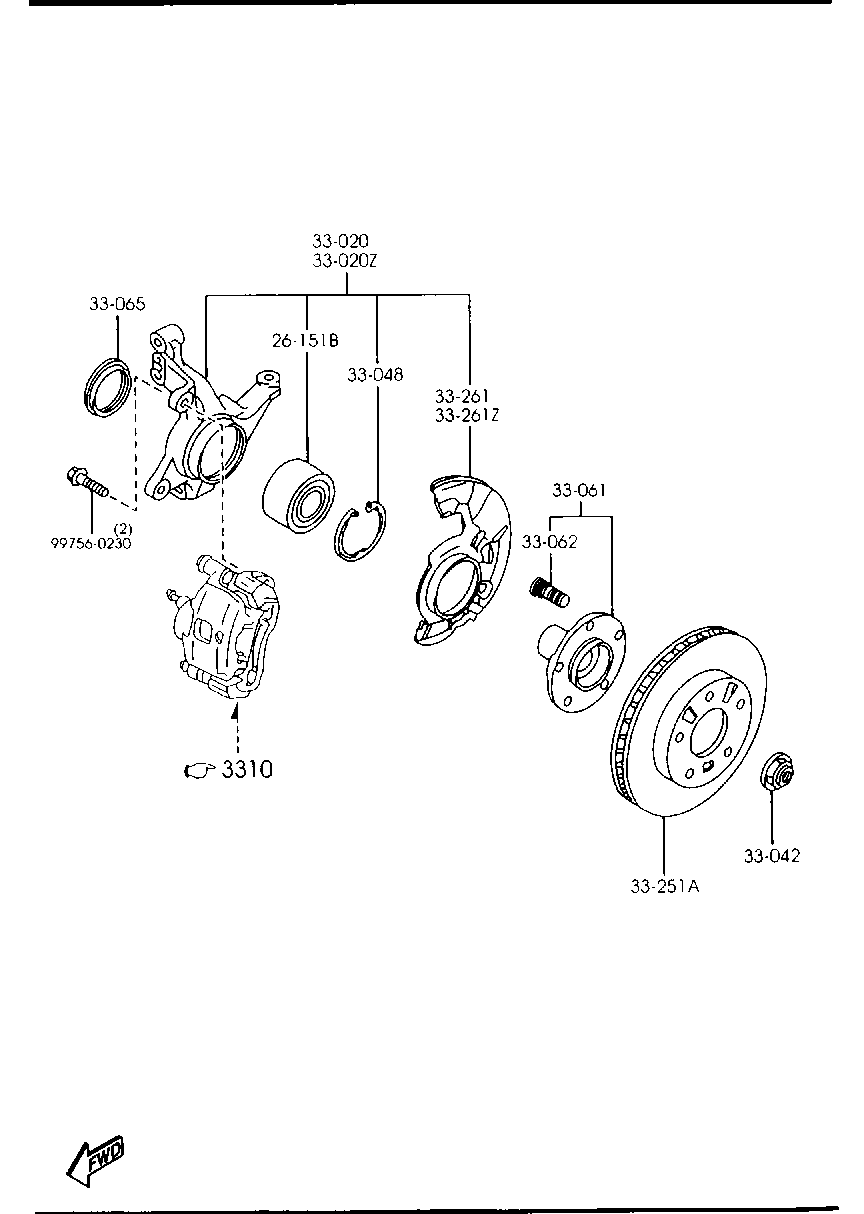 MAZDA GA4Y-33-25XH - Əyləc Diski furqanavto.az