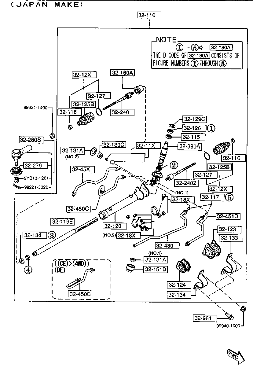 FORD GA2A-32-250 - Daxili Bağlama Çubuğu, Ox Birləşməsi furqanavto.az