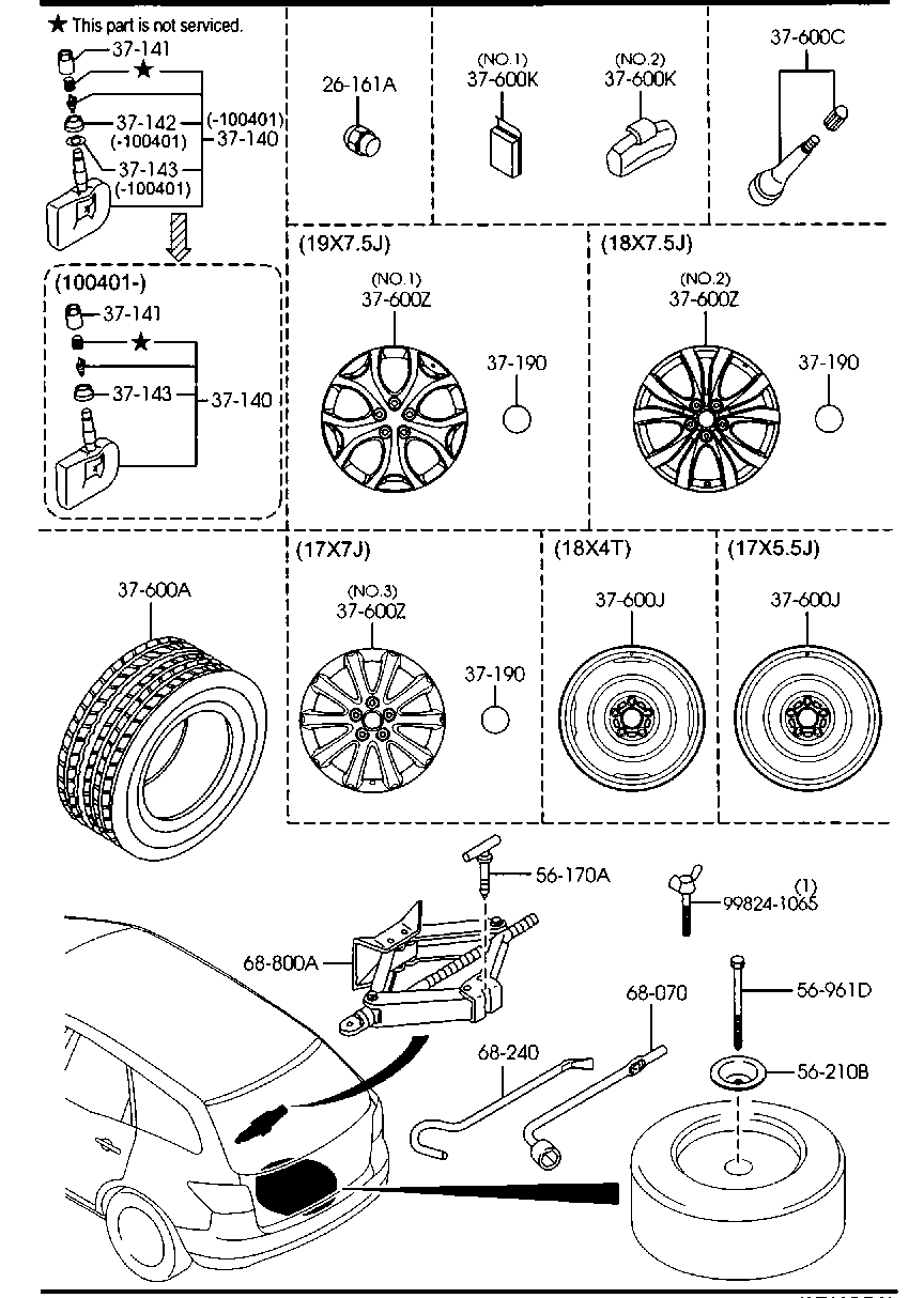 MAZDA B002-37-160B - Təkər qayka furqanavto.az