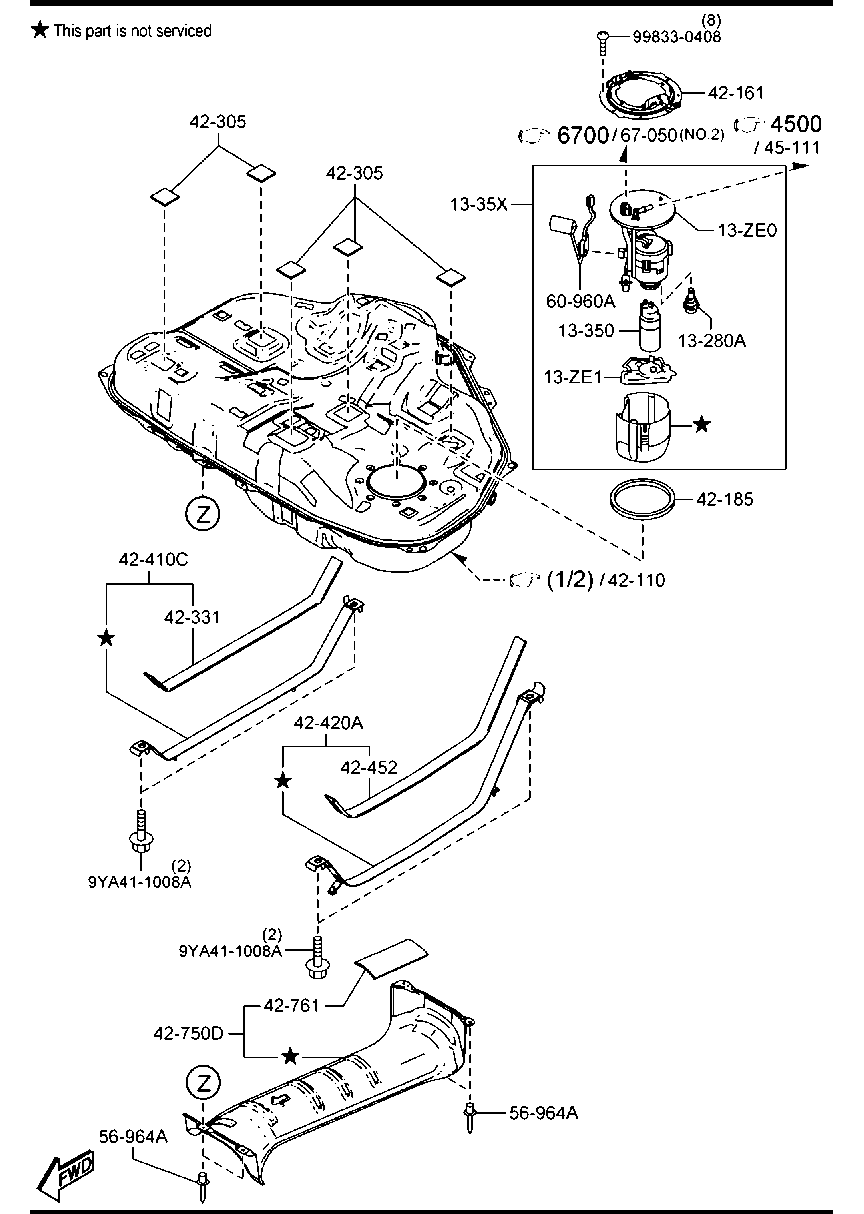 MAZDA PE11-13-ZE0 - Yanacaq filtri furqanavto.az