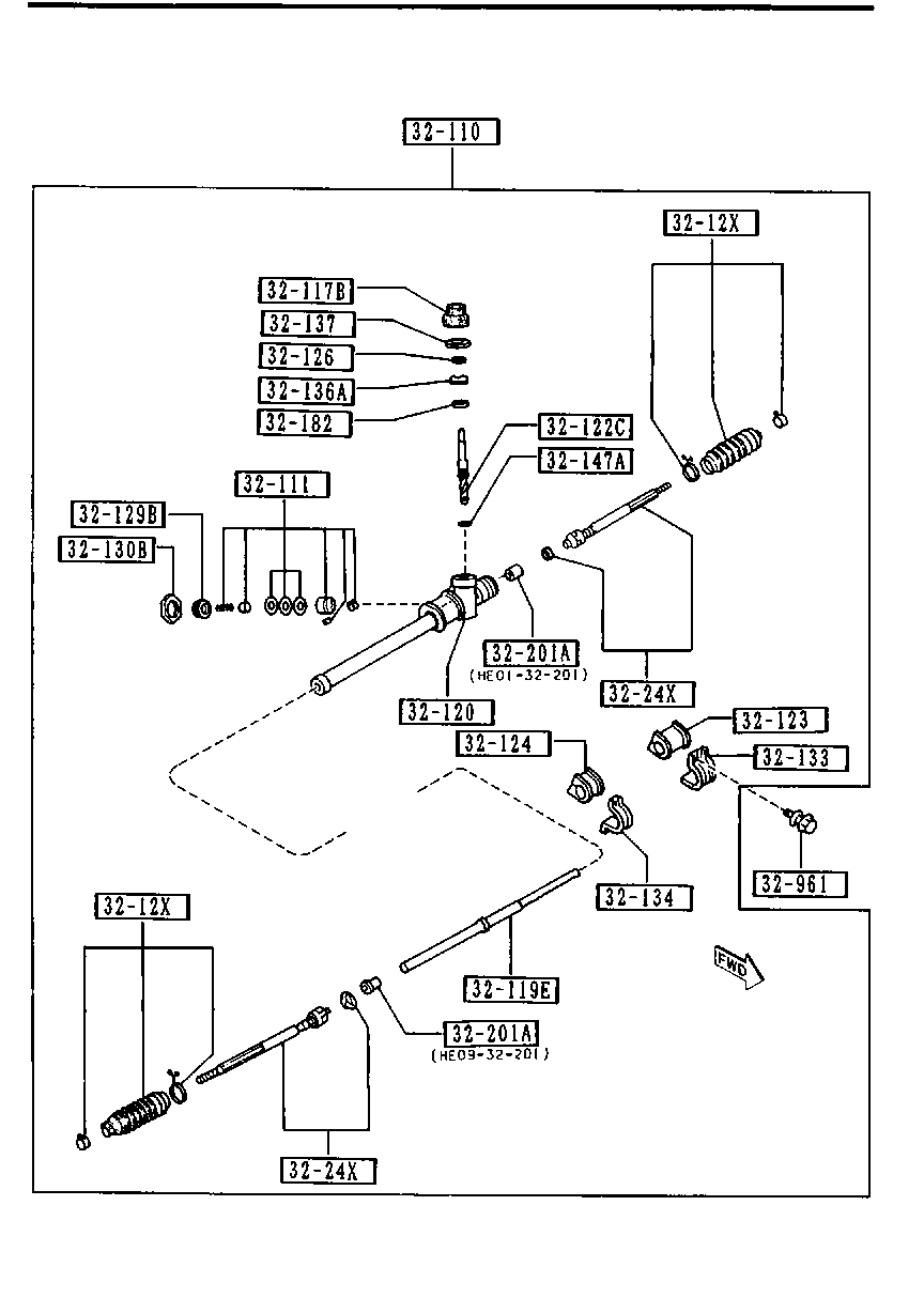 FORD GJ21-32-24X - Daxili Bağlama Çubuğu, Ox Birləşməsi furqanavto.az