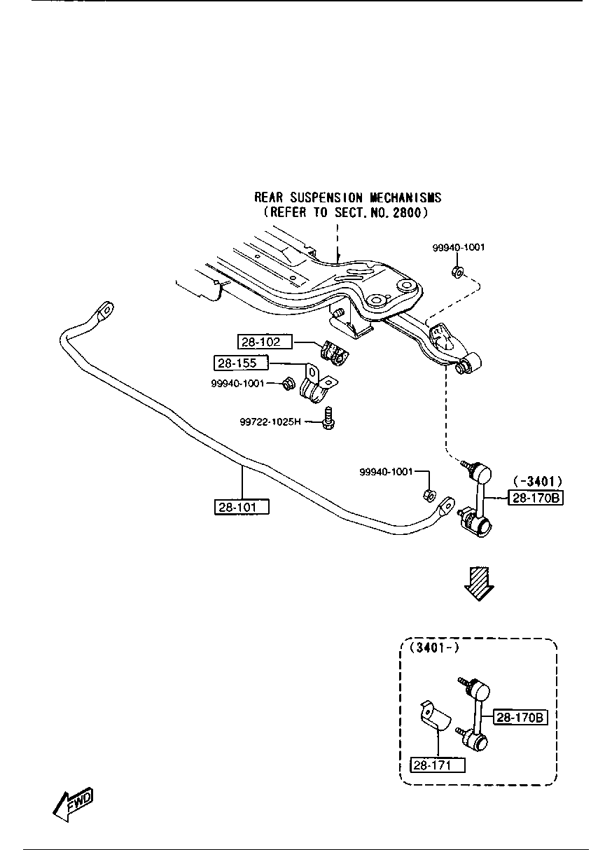 FORD GA2C-28170-A - Çubuq / Strut, stabilizator furqanavto.az