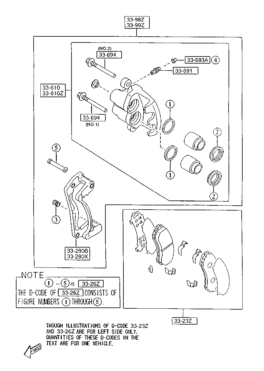 MAZDA LAY3-33-26Z - Təmir dəsti, əyləc kaliperi furqanavto.az