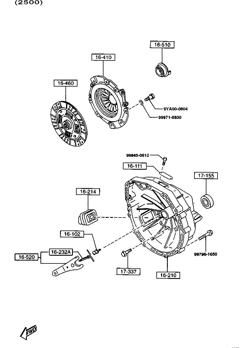 FORD W L02-16-410 - Debriyaj təzyiq lövhəsi furqanavto.az