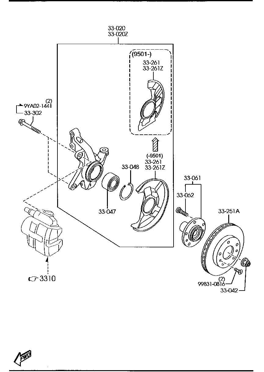 Mercury L206-33-25XA - Əyləc Diski furqanavto.az