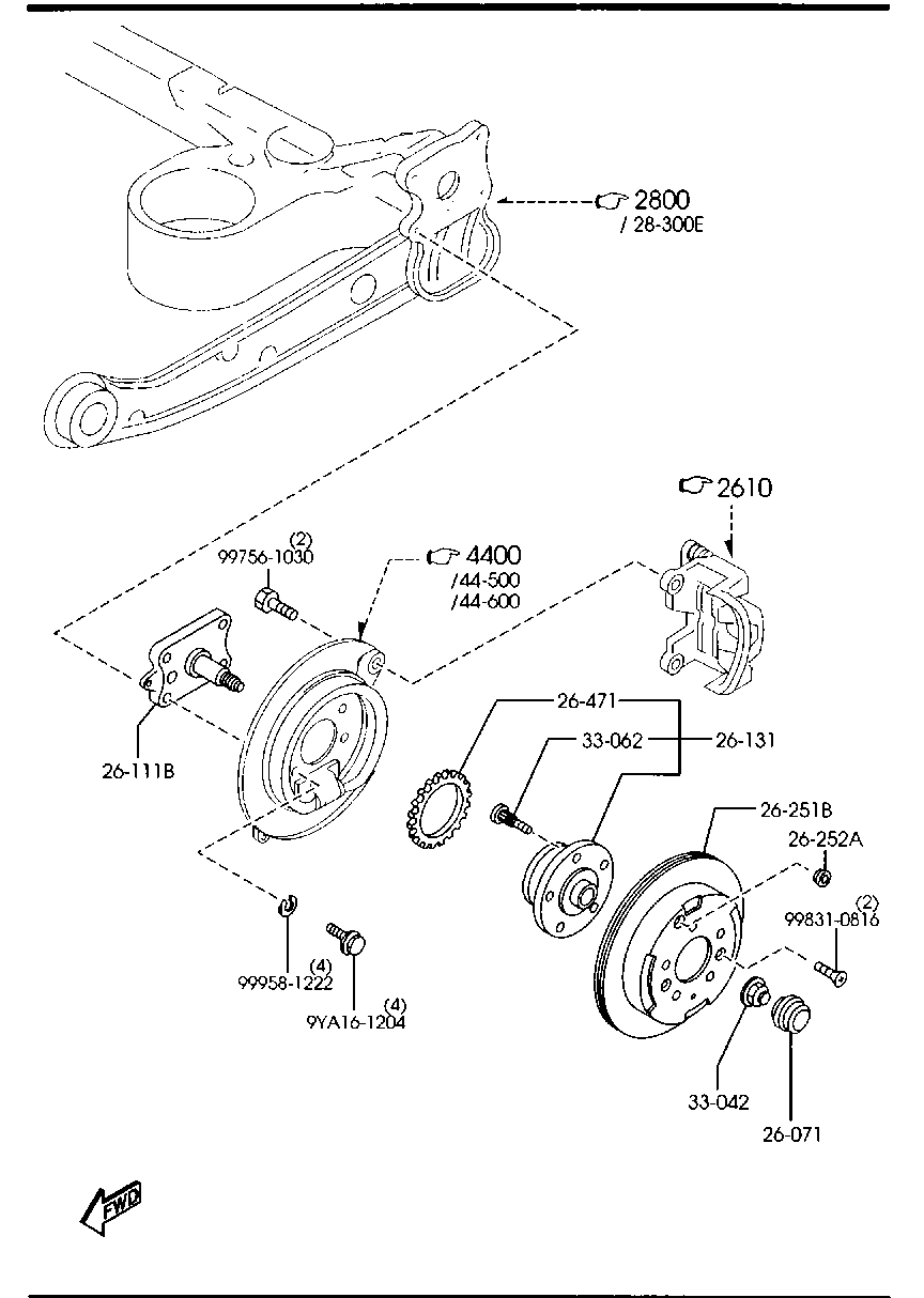 MAZDA LE44-26-251A - Əyləc Diski furqanavto.az