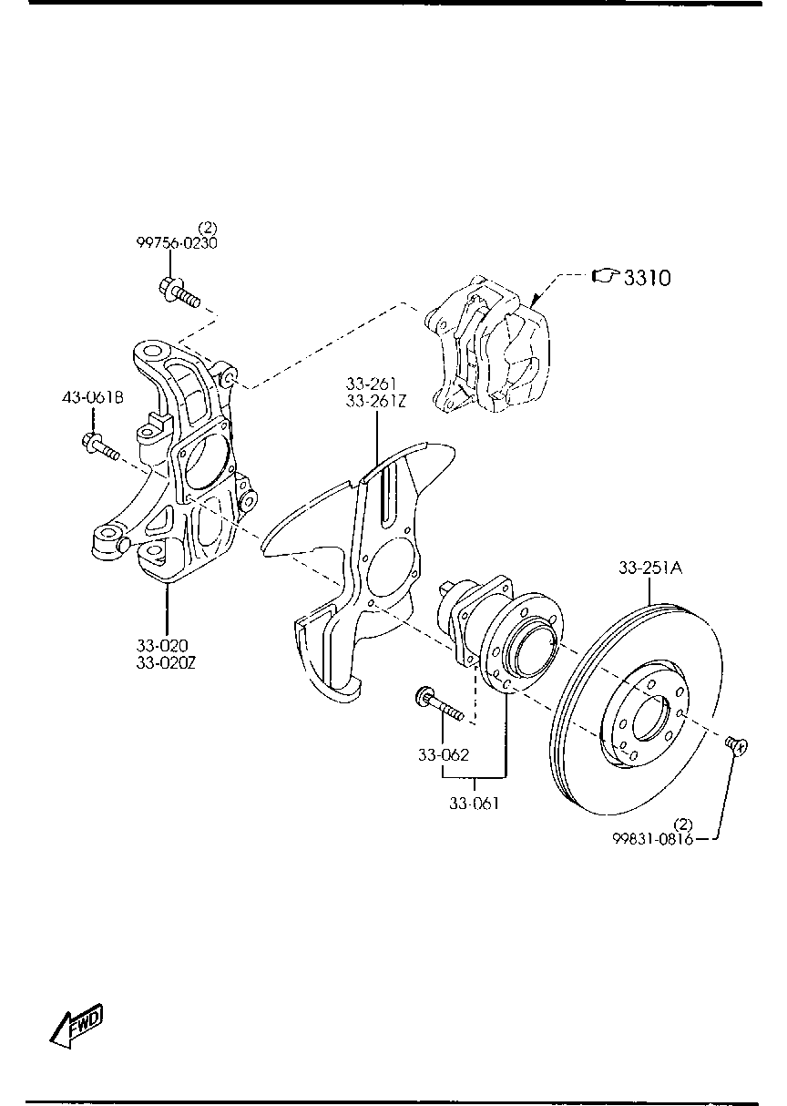 MAZDA F157-33-251 - Əyləc Diski furqanavto.az