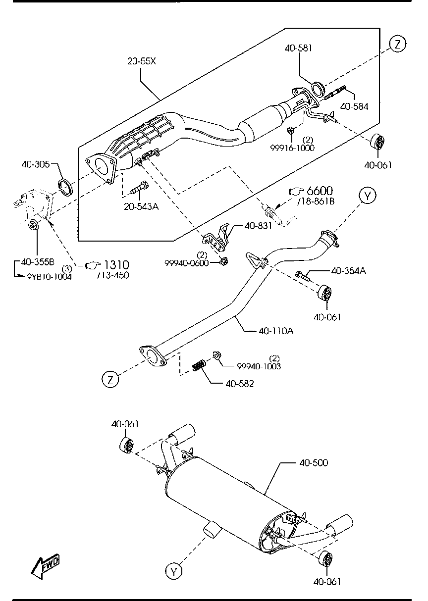 MAZDA N3H2-40-061A - Dəstək kol, stabilizator furqanavto.az