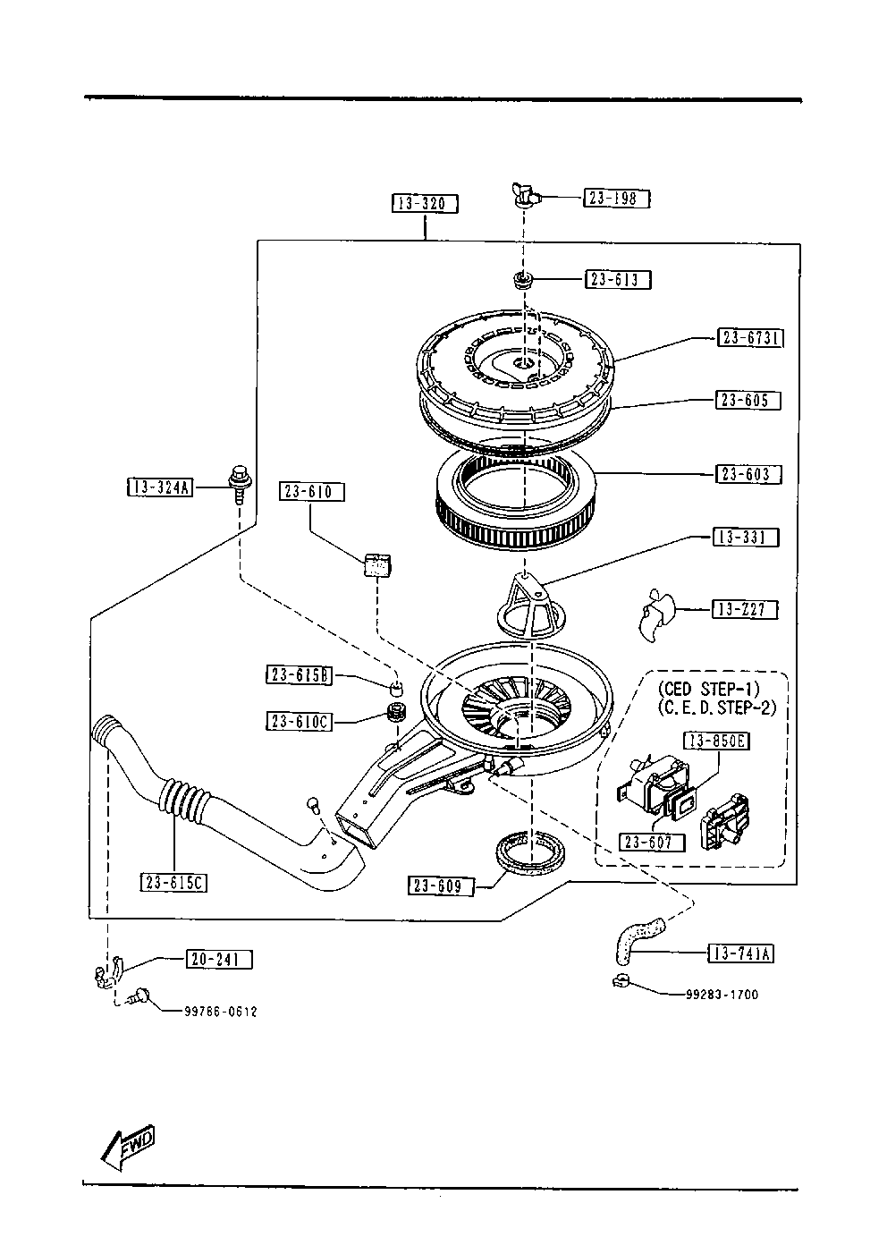 MAZDA B 301-13Z40 - Hava filtri furqanavto.az