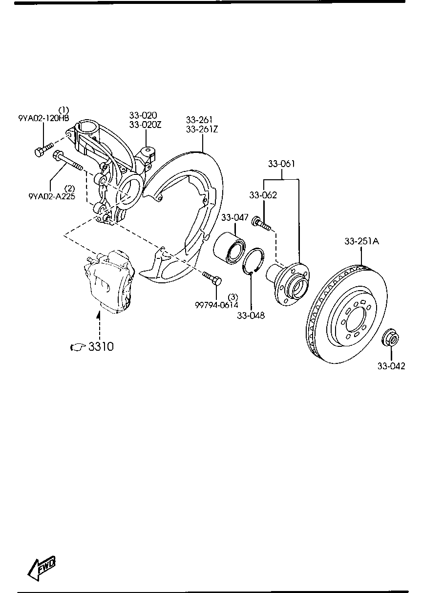 MAZDA C24Y-33-25XD - Əyləc Diski furqanavto.az