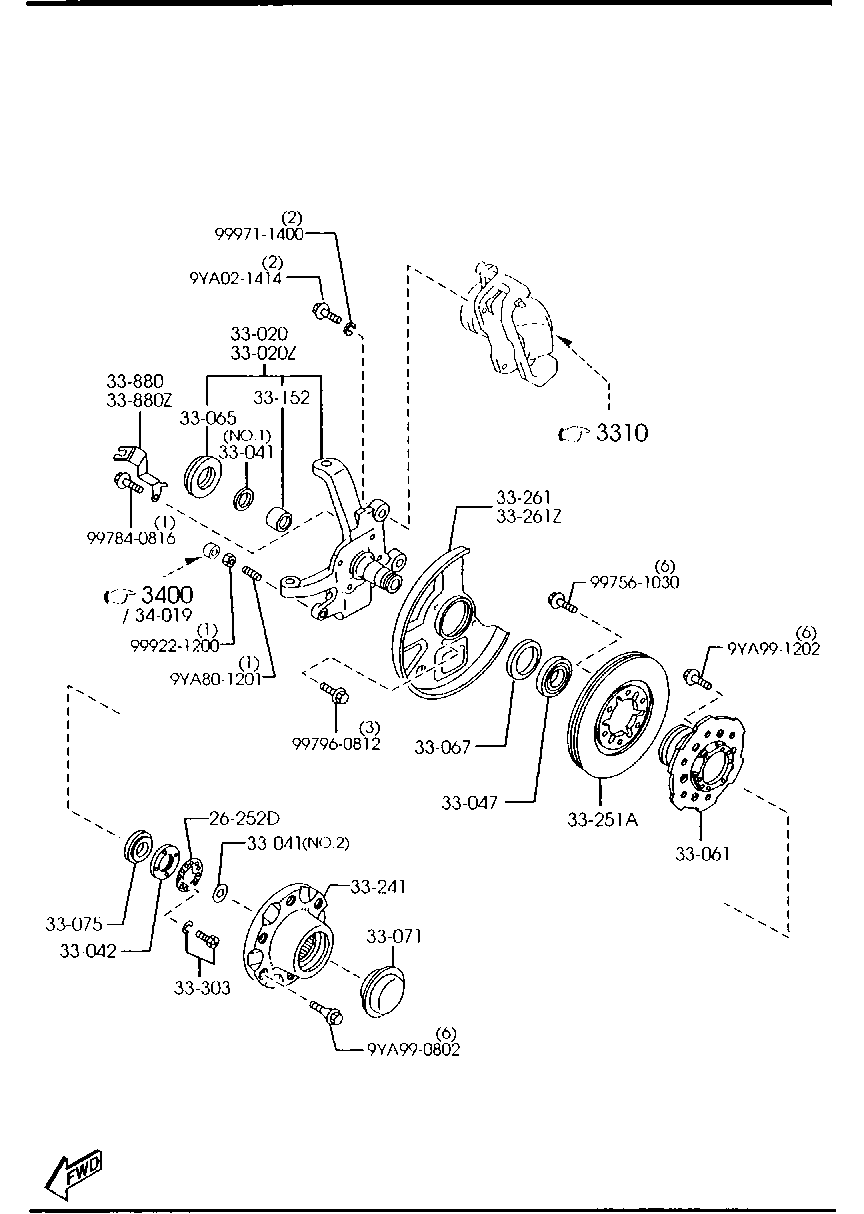 MAZDA UH74-33-251 - Əyləc Diski furqanavto.az