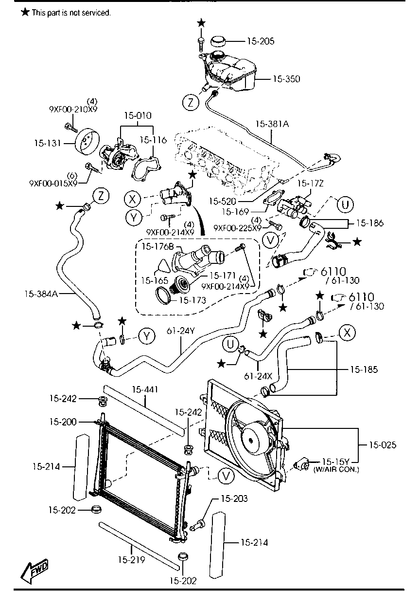 MAZDA C201-15-171A - Termostat, soyuducu furqanavto.az