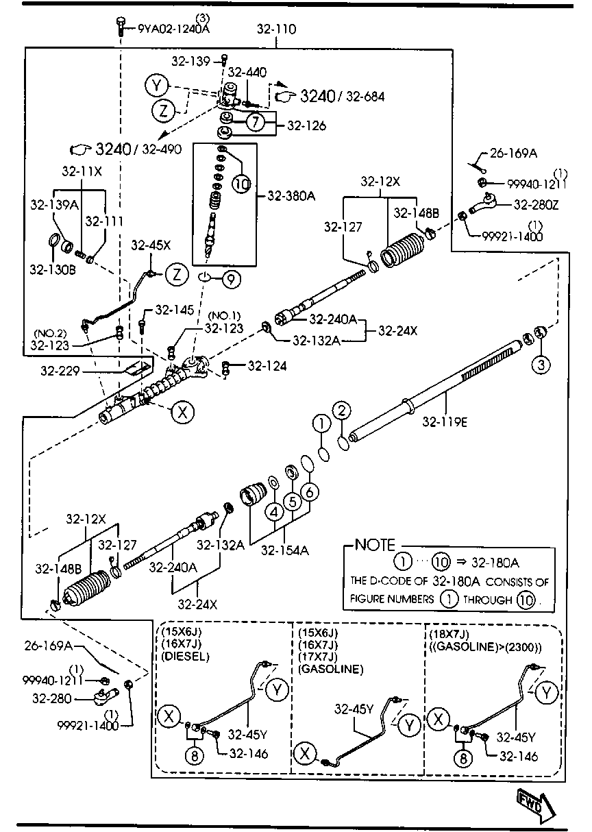 OM GR1A-32-110B - Sükan qurğusu furqanavto.az