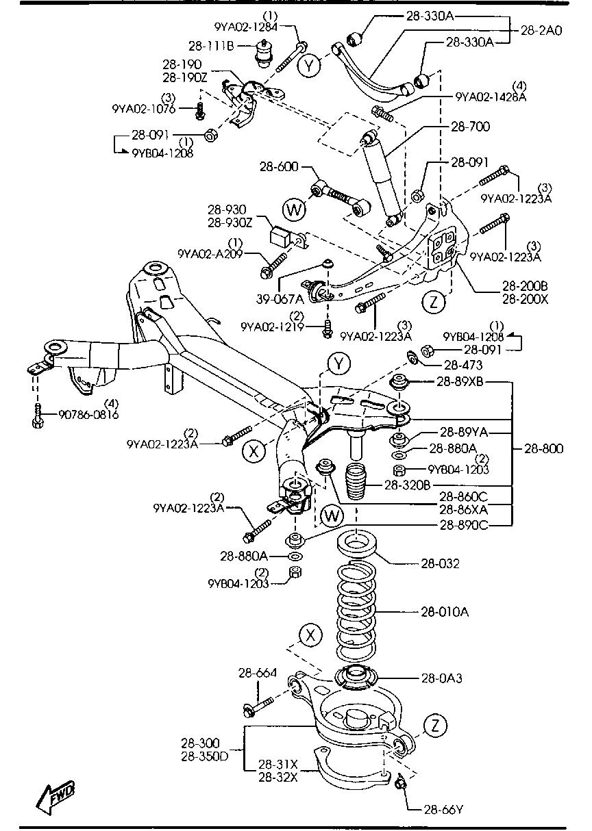 MAZDA GR2F-28-700 - Amortizator furqanavto.az