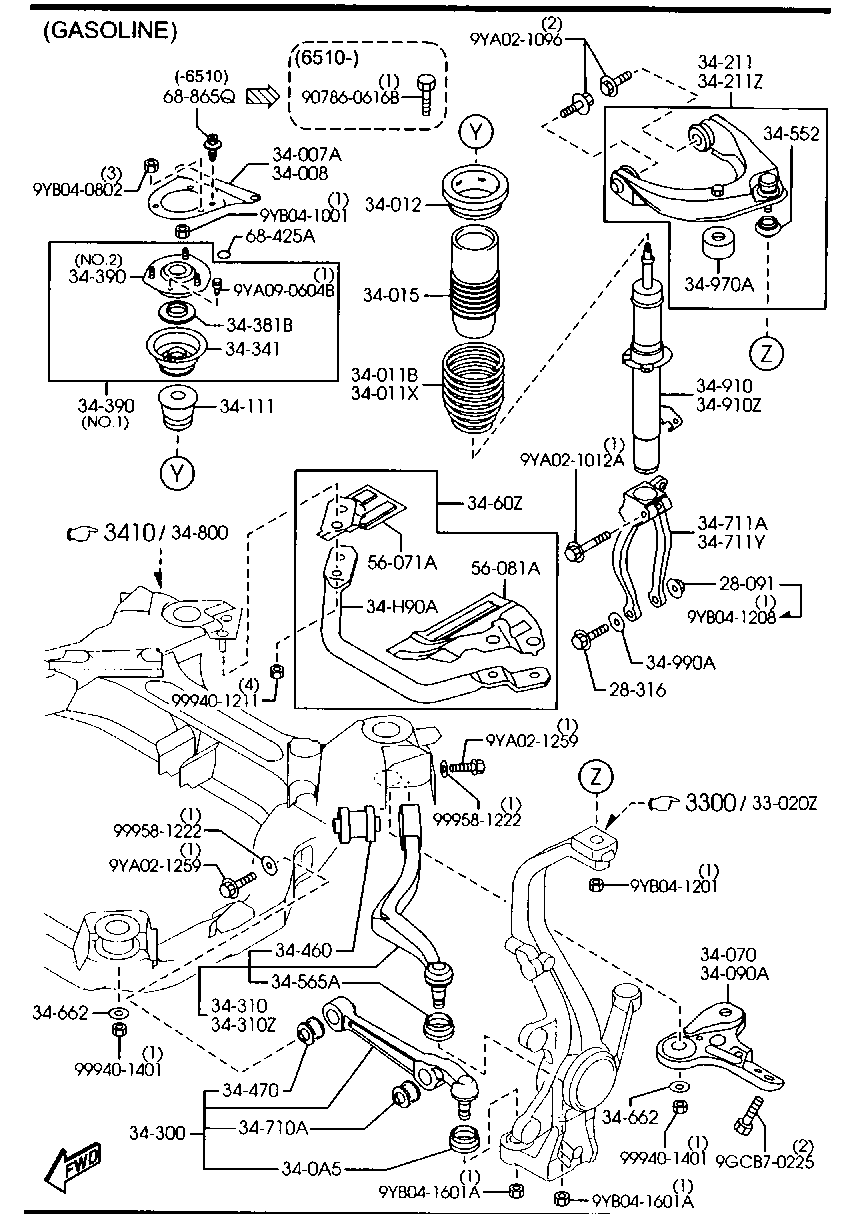 MAZDA (FAW) GR1B-34-J00 - ARM(R),LOWER furqanavto.az